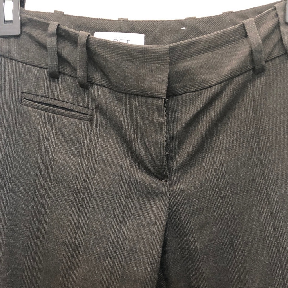 LOFT Julie Charcoal Textured Trousers